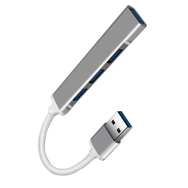 GENERICO - Adaptador Hub Usb 4 Puertos 3.0 Super Compacto