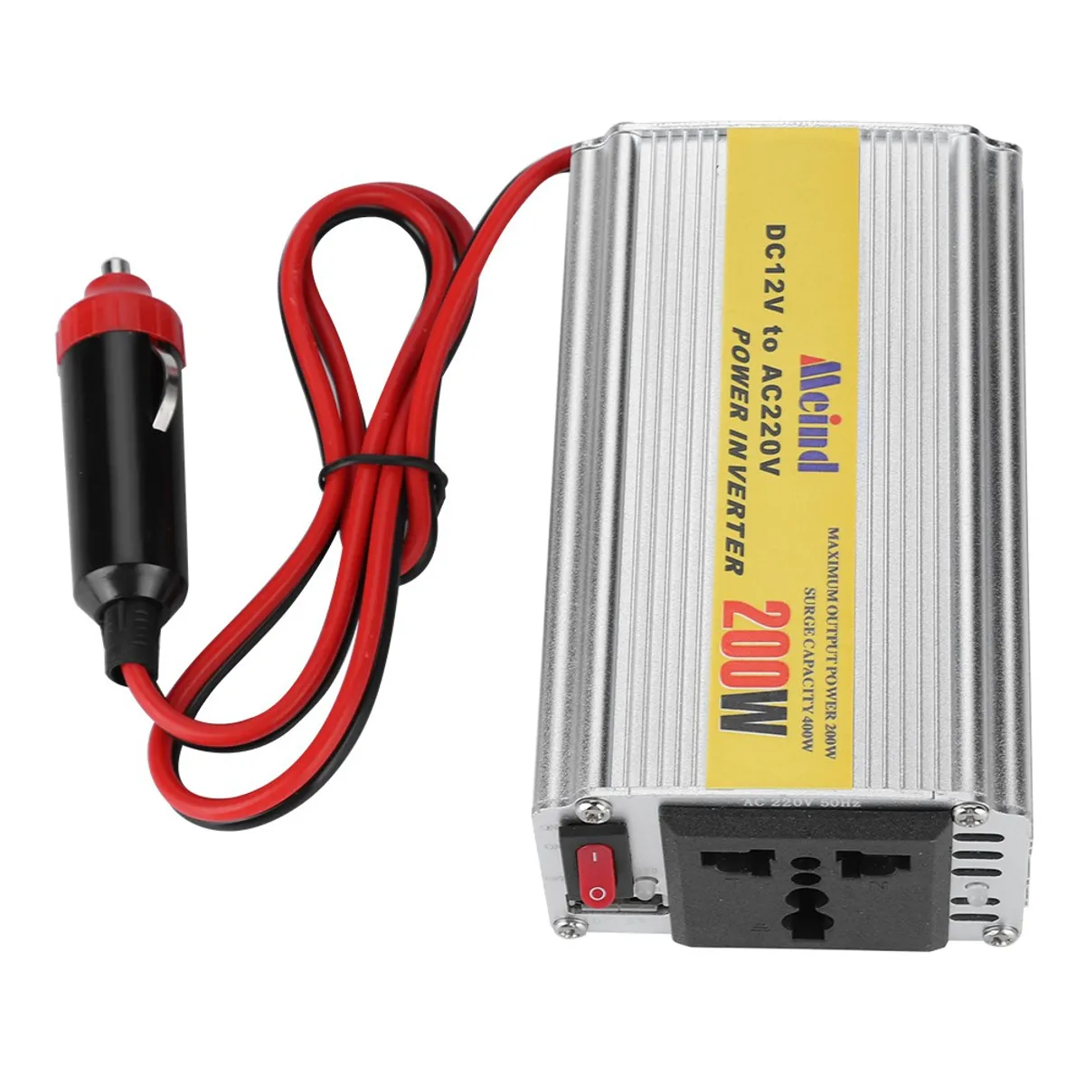 OEM - Inversor Auto Conversor Corriente Voltaje 12v A 220v 200w