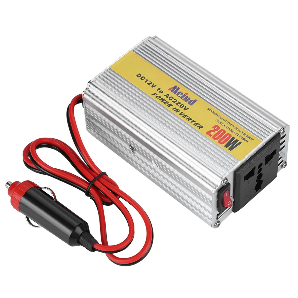 OEM - Inversor Auto Conversor Corriente Voltaje 12v A 220v 200w