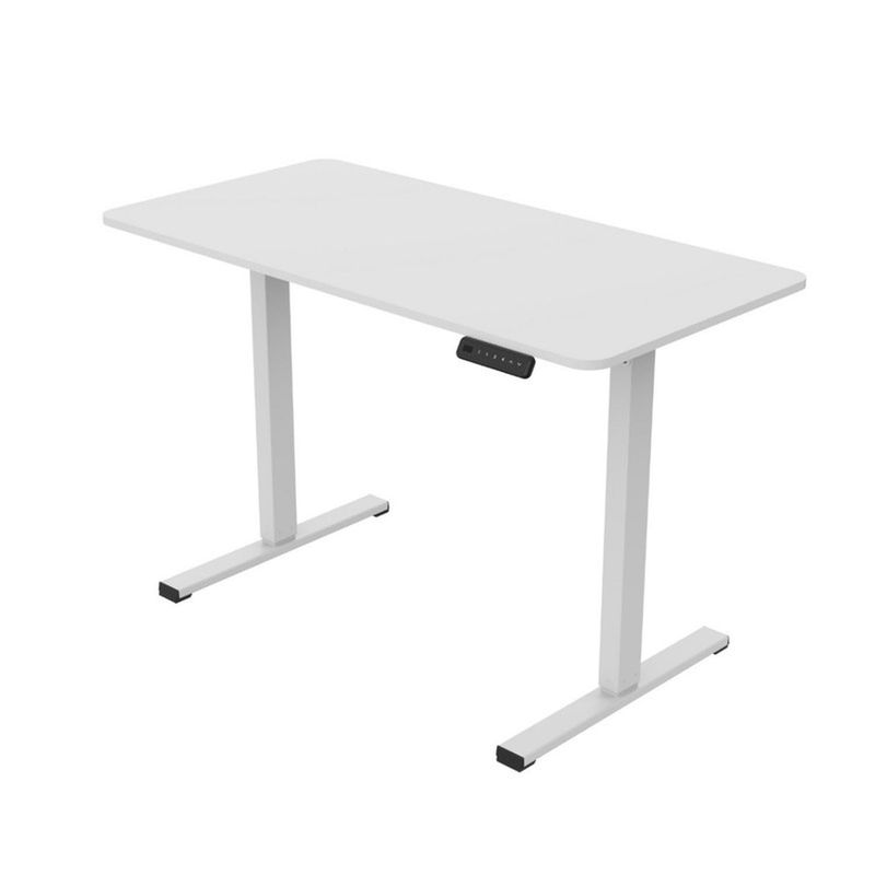 MOBII - Escritorio Electrico Altura Ajustable Blanco Oficina 120X60 Cm Moderno