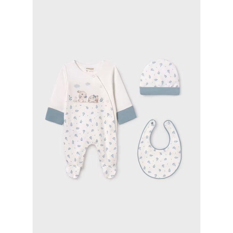 MAYORAL - Conjunto Set Regalo  3 piezas bebé primera puesta