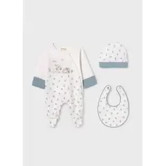 MAYORAL - Conjunto Set Regalo 3 piezas bebé primera puesta