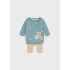 MAYORAL - Conjunto legging y jersey tricot recién nacida