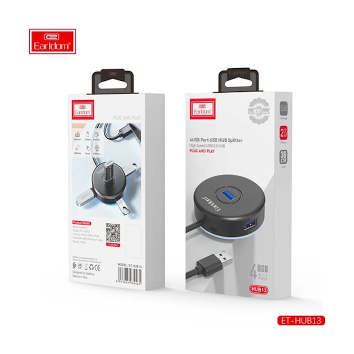 GENERICO - HUB ADAPTADOR USB A 4 PUERTOS HUB13