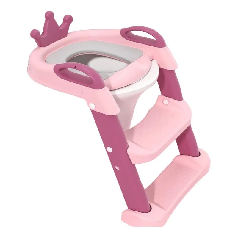 GENERICO - Asiento Adaptador Escalera Inodoro Wc Para Niños Acolchado