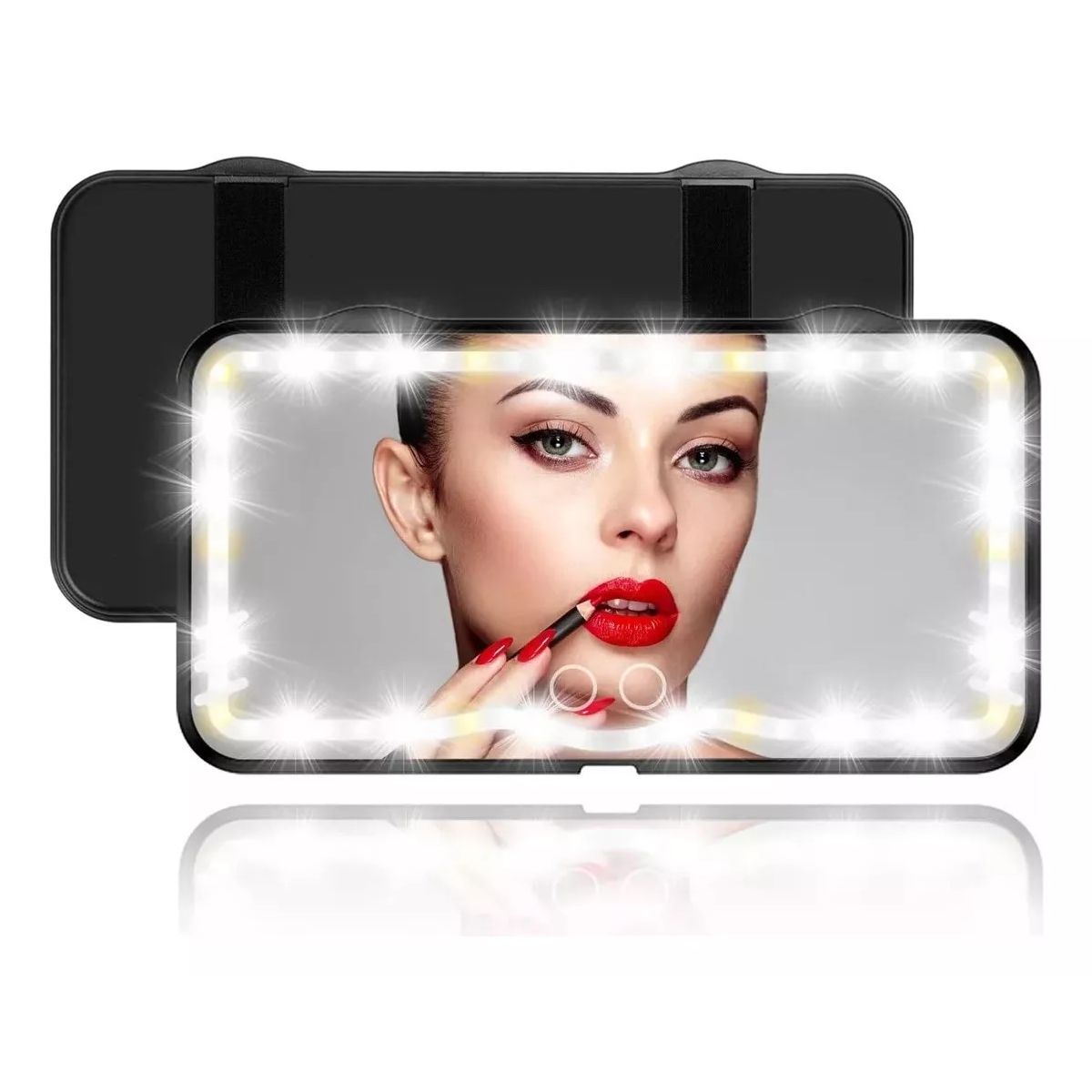 MUNDO MAGIA - Espejo De Maquillaje Con 3 Modos Luz Led