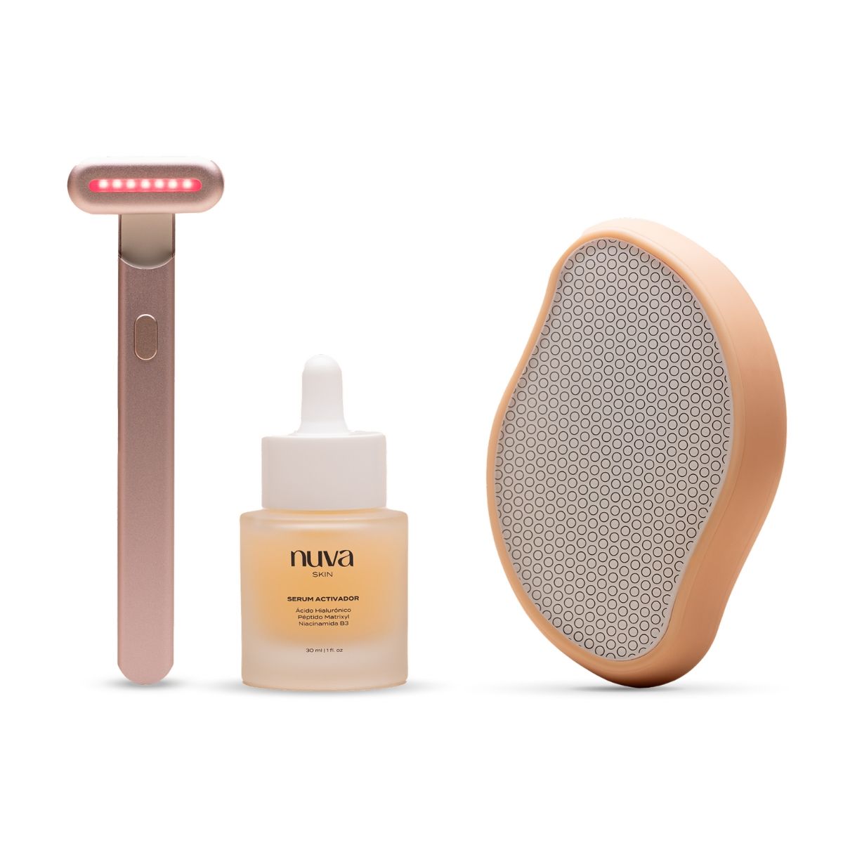 NUVA SKIN - Pack Nuva Skin  Depilador Nano Pro + Masajeador Facial + Sérum