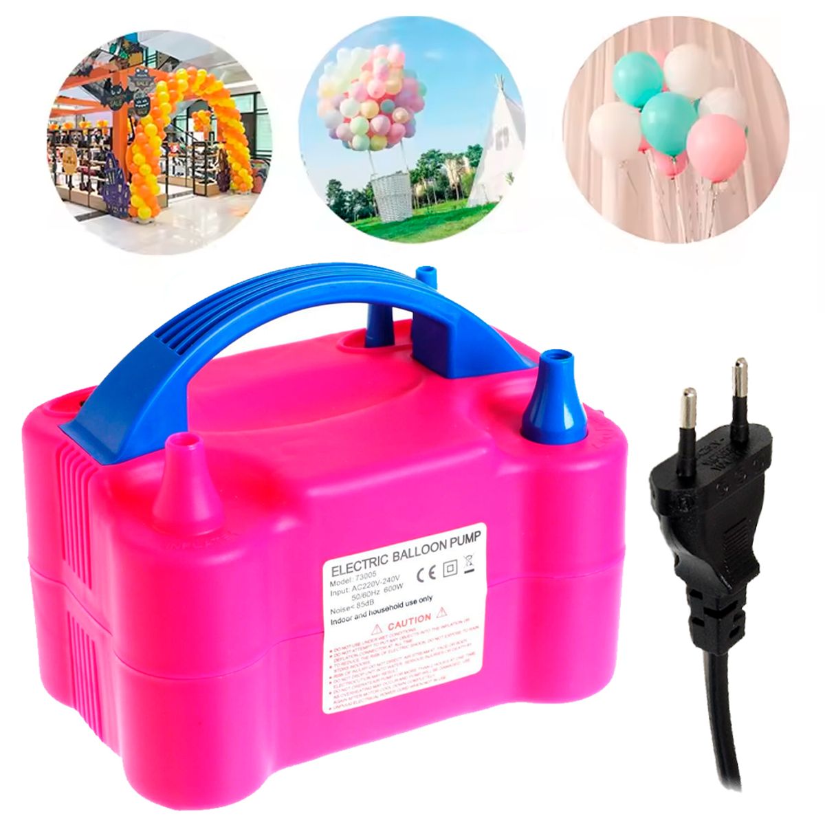 IRM - Inflador De Globos para fiesta 2 Inyectores Automatico