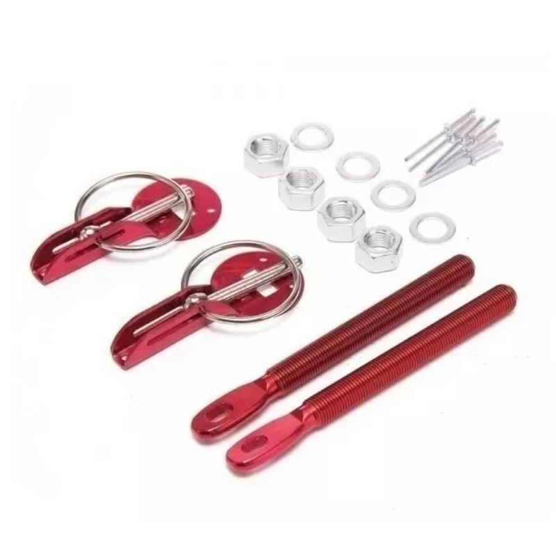 GENERICO - Kit X2 Broche Sujetador Metálico Parachoque Tuning Universal