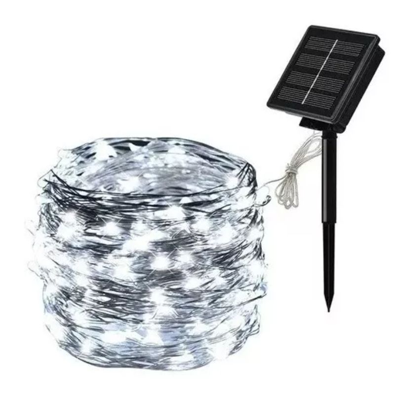 GENERICO - Guirnalda 500 Led Alambre Hada Led Boda 50 Metros Solar