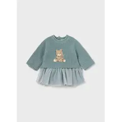 MAYORAL - Elegante y delicado Vestido combinado tul recién nacida