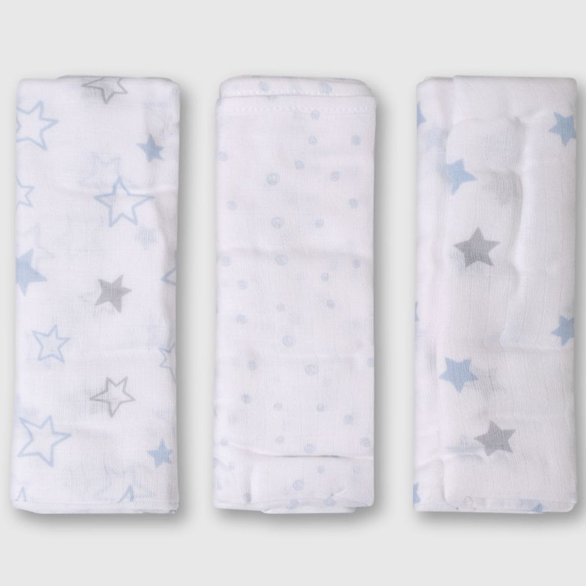 GENERICO - Pack 2 Mantas Muselina Para Bebé 120x110cm Algodón