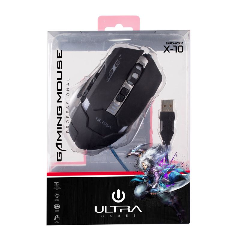 ULTRA - MOUSE GAMER X10 ULTRA TECHNOLOGY ULTRA OPEN BOX