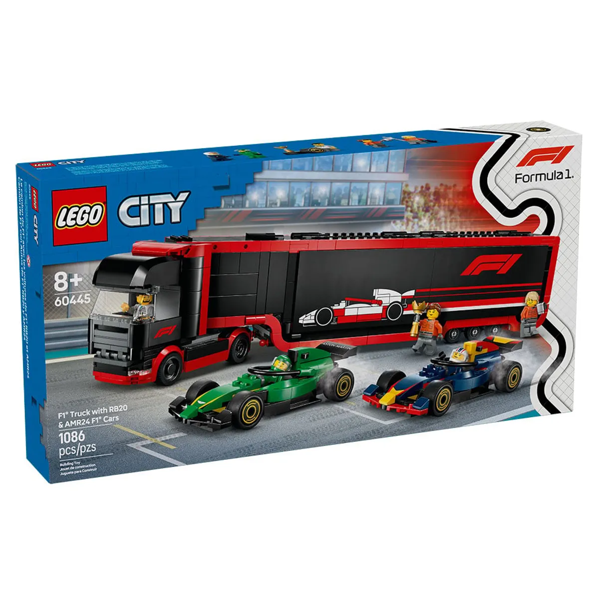 LEGO - Camión de F1® con Autos de F1® RB20 y AMR24 (60445)
