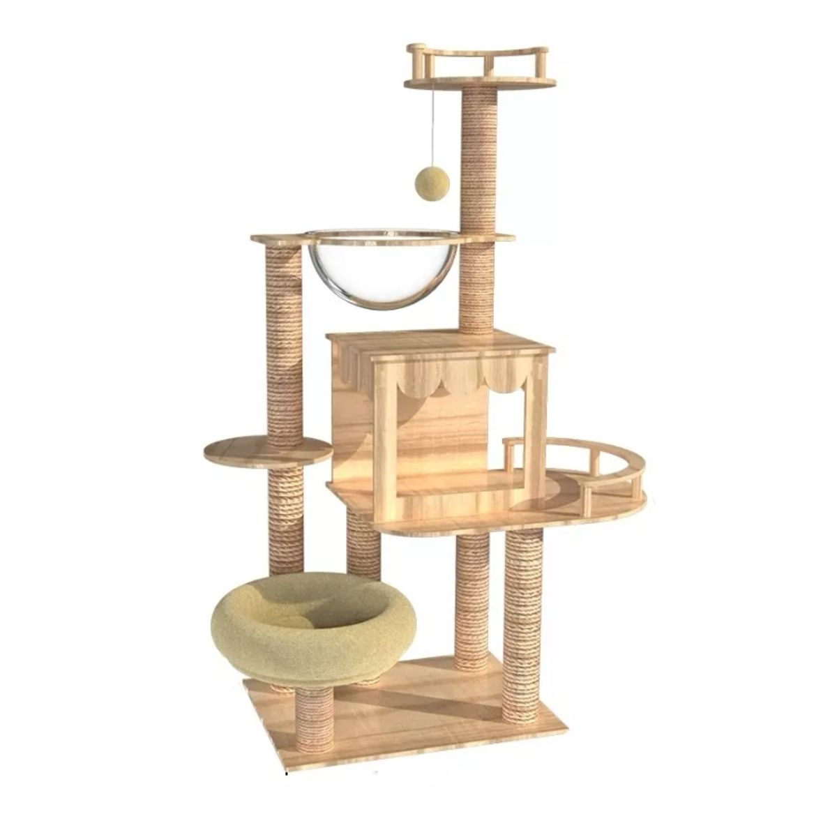 HOMER OUTDOOR - Rascador Para Gatos Cocolumpio Para Gatos De Cinco Pisos