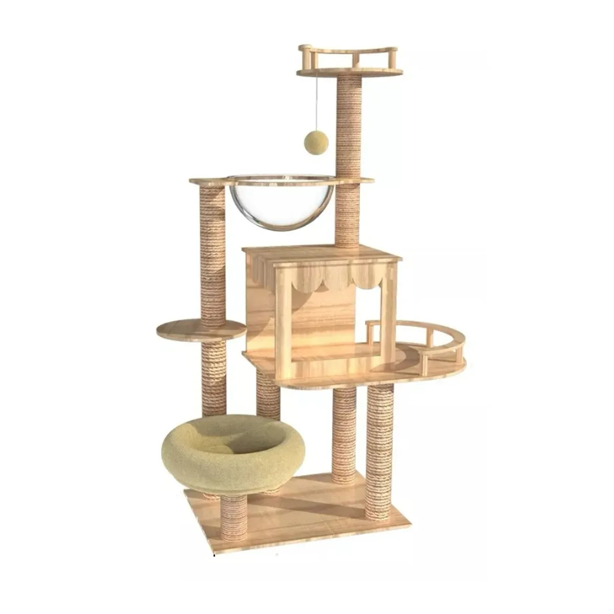 HOMER OUTDOOR - Rascador Para Gatos Cocolumpio Para Gatos De Cinco Pisos