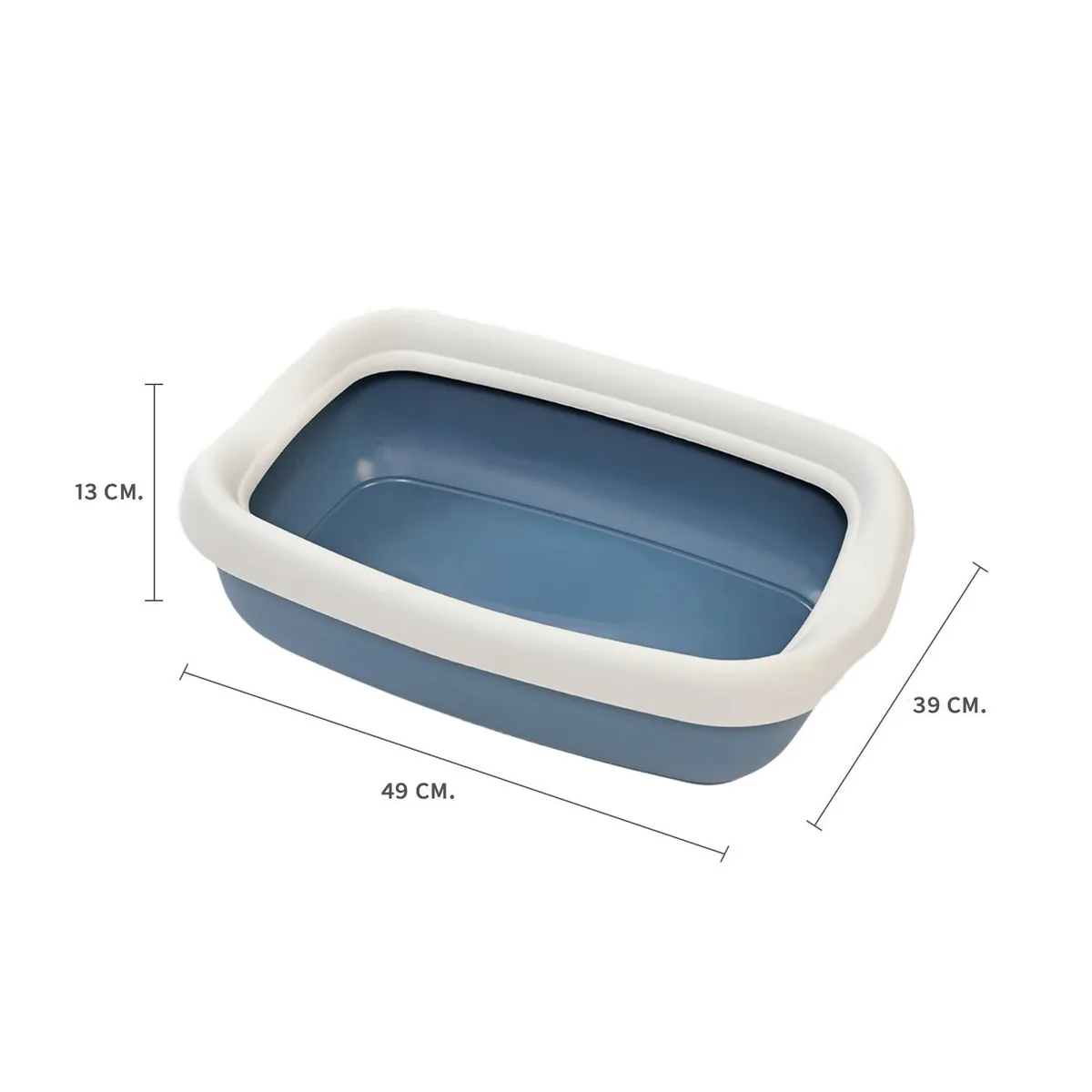MPS - Arenero para Gato Betta Maxi con Marco Azul Opaco MPS
