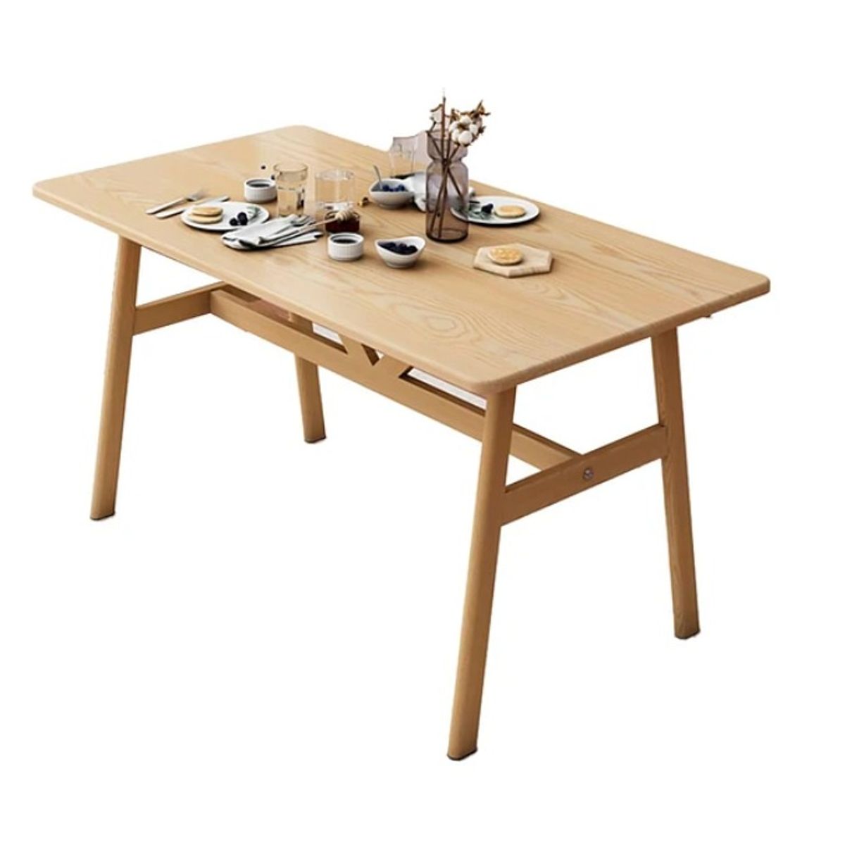 HABITA2 CHILE - Mesa Rectangular Ray color Natural 120x70 cm