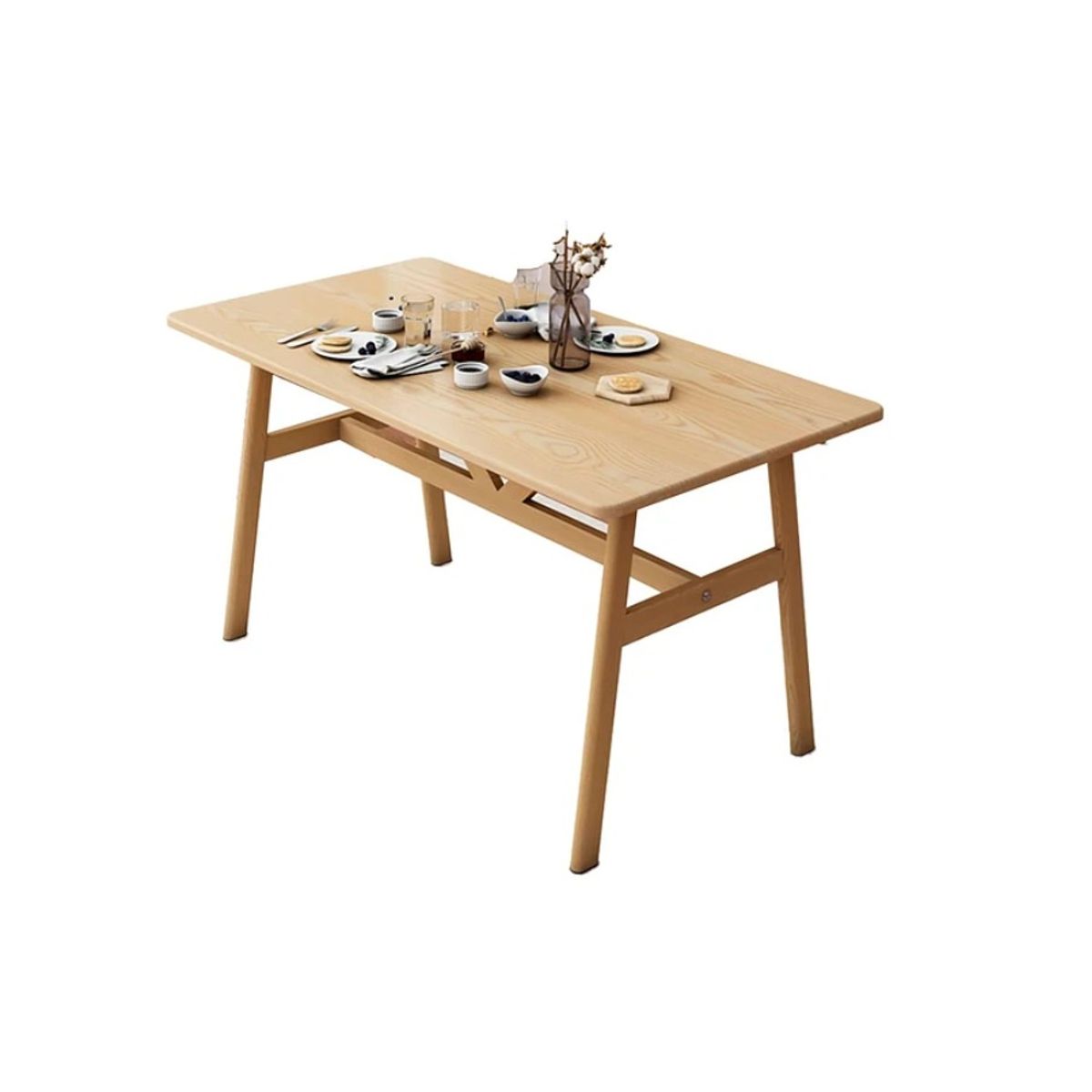 HABITA2 CHILE - Mesa Rectangular Ray color Natural 120x70 cm