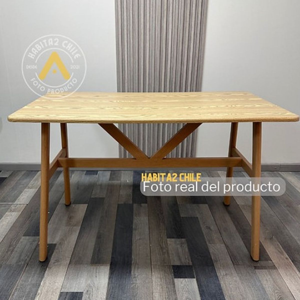 HABITA2 CHILE - Mesa Rectangular Ray color Natural 120x70 cm