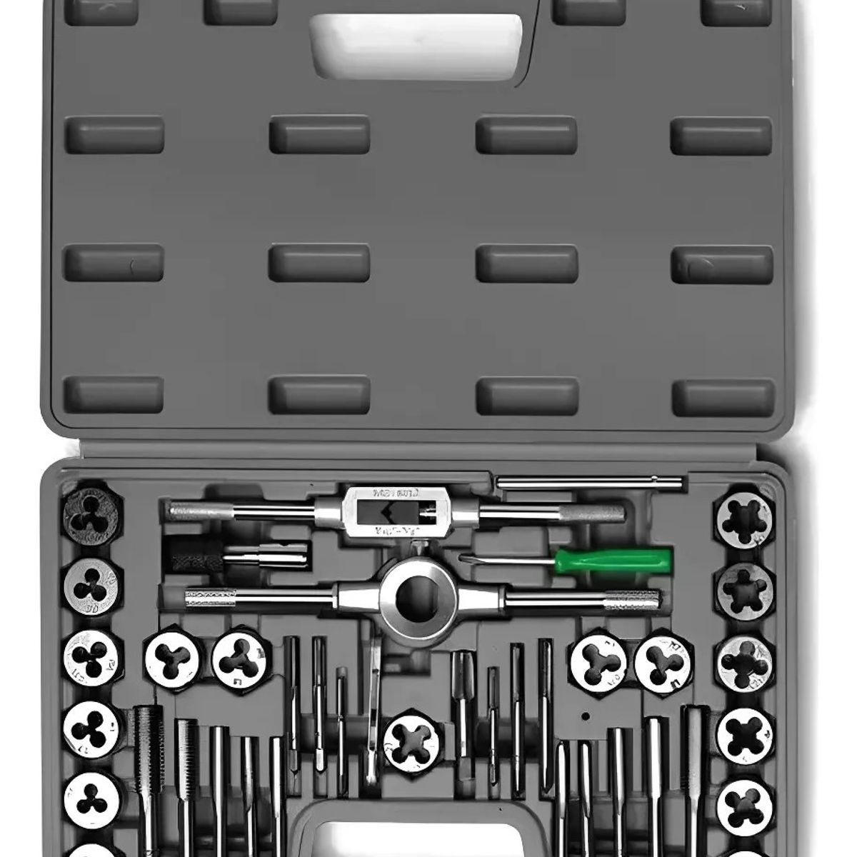 MUNDO MAGIA - Set De Machuelos Y Terraja Métrico De Acero M3-m12 40pzs