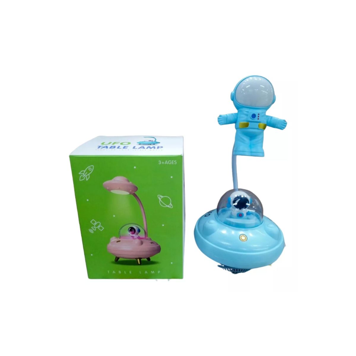 GENERICO - Lampara de mesa  Nave Astronauta Luz Led Intermitente