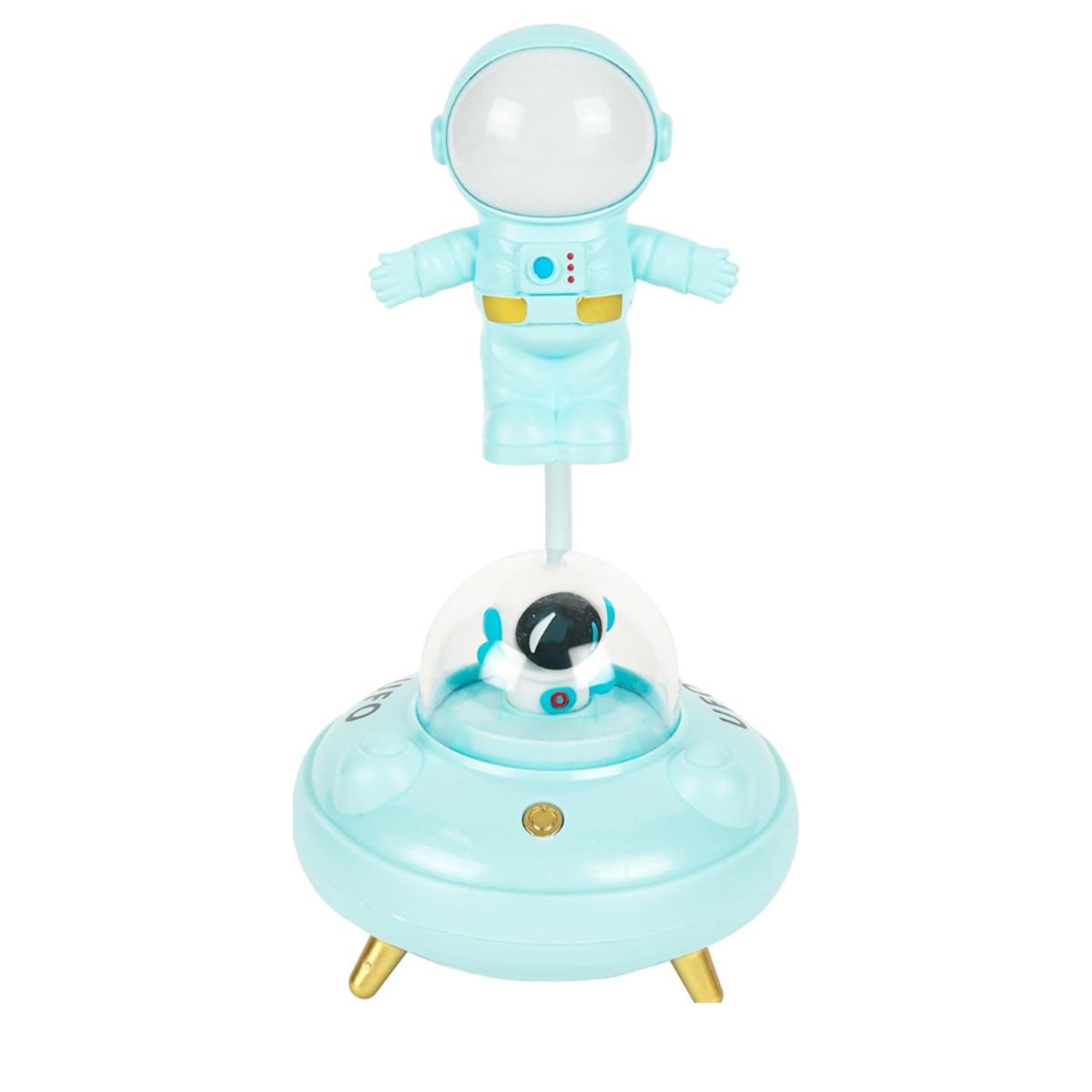 GENERICO - Lampara de mesa  Nave Astronauta Luz Led Intermitente