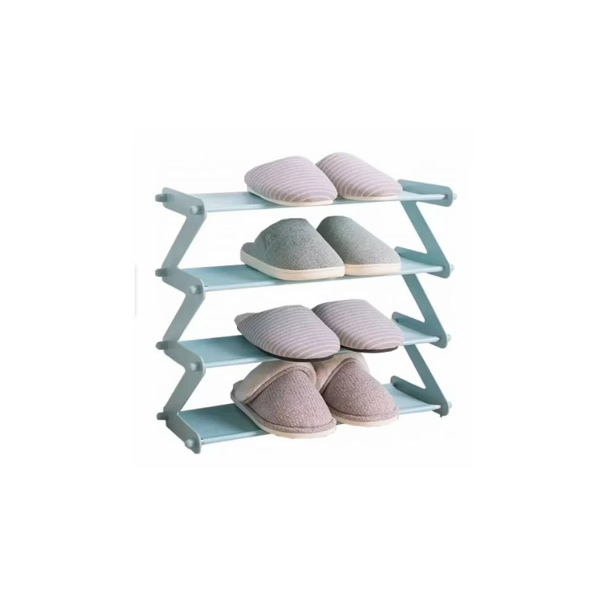 GENERICO - Organizador De Zapatos diseño Z multiuso 4 niveles zapatero