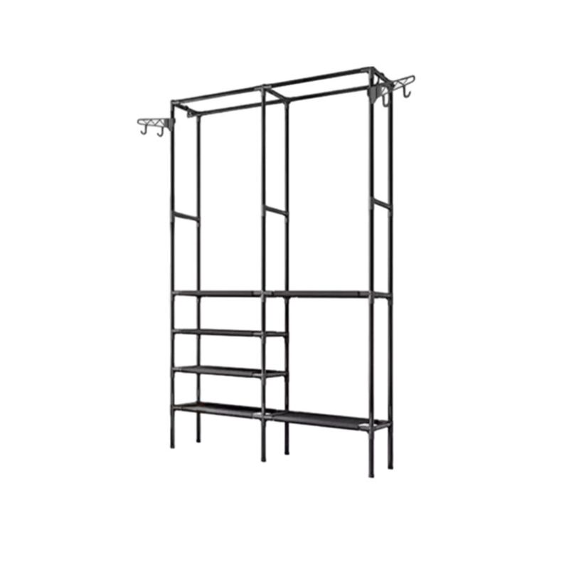 GENERICO - Closet organizador multifuncional para ropa montable 4 niveles negro