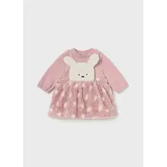 MAYORAL - Vestido Pelele falda borrego recién nacida