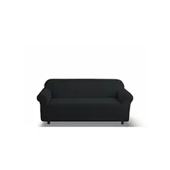 GENERICO - FUNDA PARA SOFA CUADRILLE DE 3 CUERPO NEGRO