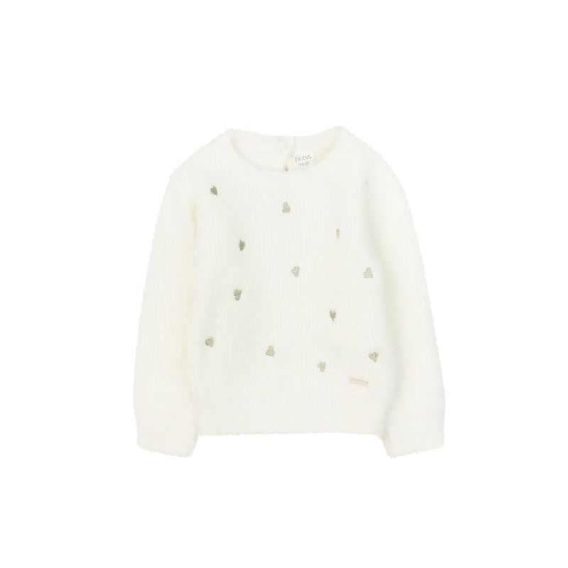 FICCUS - Sweater Bebé Niña Academy Blanco