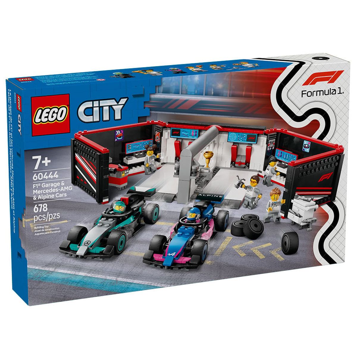 LEGO - Taller de F1® con Autos Mercedes-AMG y Alpine 60444
