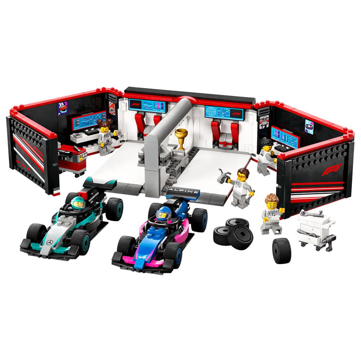 LEGO - Taller de F1® con Autos Mercedes-AMG y Alpine 60444