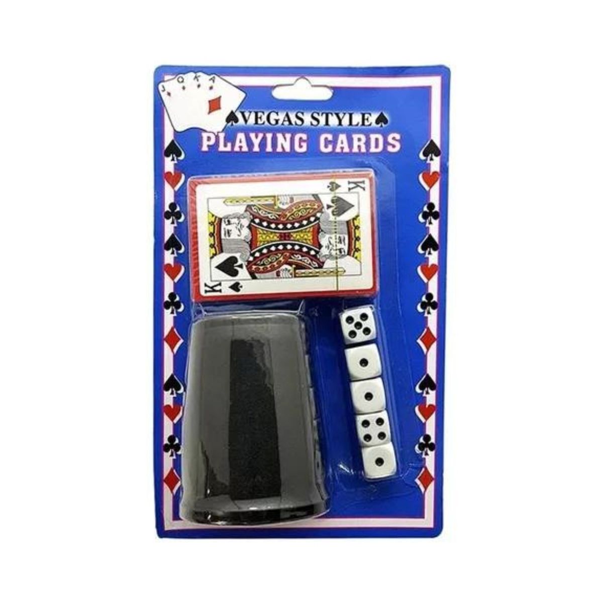 GENERICO - Juego El Cacho Con 5 Dados + Mazo De Cartas