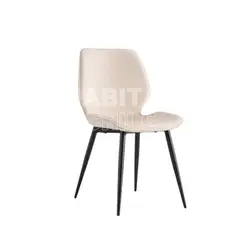 HABITA2 CHILE - Silla Comedor Felpa Gabriel - Beige