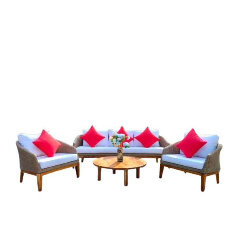 TERRA ESTILO - Set de Terraza Rattan Polivinílico Bruni