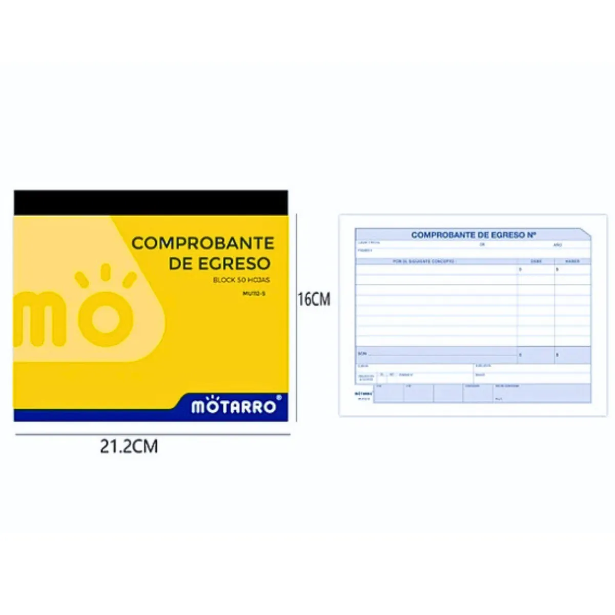 MOTARRO - Talonario Comprobantes De Egreso