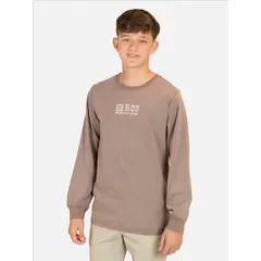 MAUI AND SONS - Polera ML Tiki Vibes Café Infantil - Café