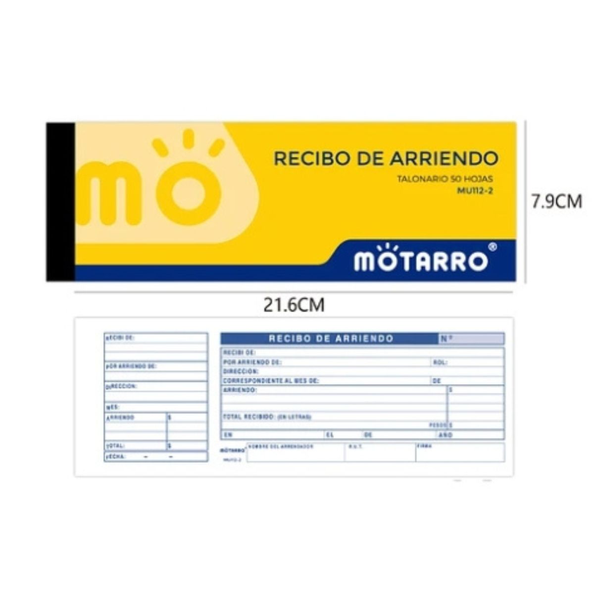 MOTARRO - Talonario Recibos De Arriendo