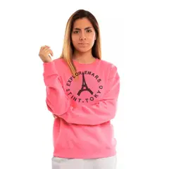 MPROPIA - Poleron Mujer Cuello Polo Invierno Forro Polar Eiffel 1728