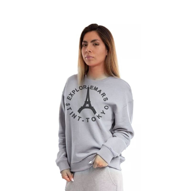 MPROPIA - Poleron Mujer Cuello Polo Invierno Forro Polar Eiffel 1728