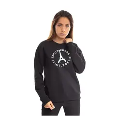 MPROPIA - Poleron Mujer Cuello Polo Invierno Forro Polar Eiffel 1728