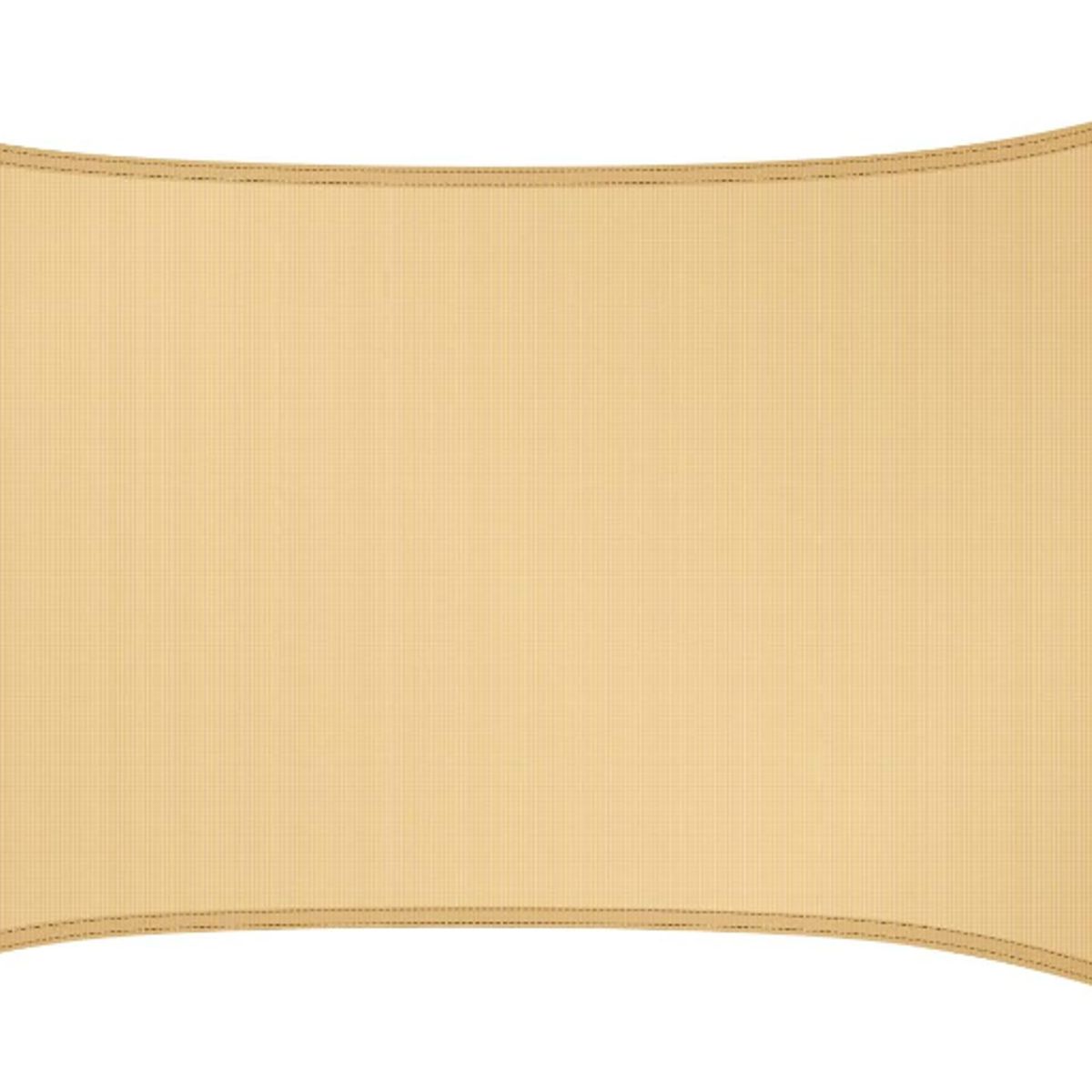 GENERICO - Toldo Vela Sombra Rectangular 35x5 Beige