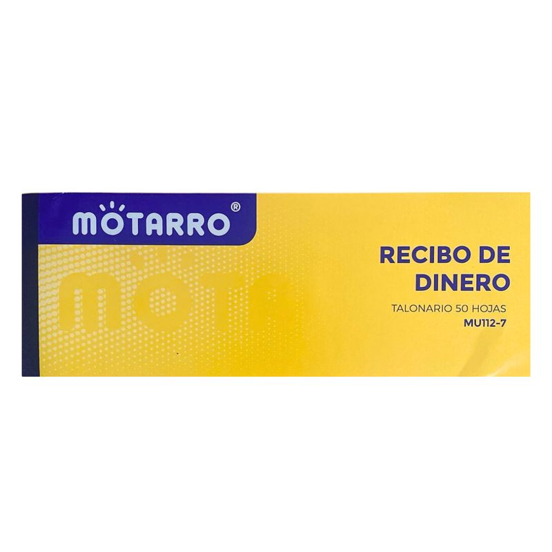 MOTARRO - Talonarios De Recibo De Dinero