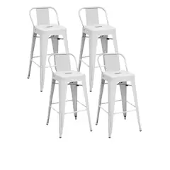 CORI CORI - Pack 4 Taburete Tolix 77cm Blanco
