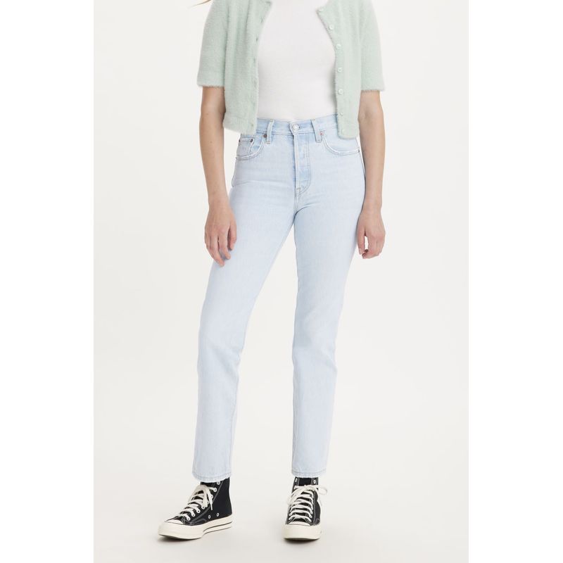 LEVIS - Jeans Mujer 501 Original Fit Azul Claro Levis