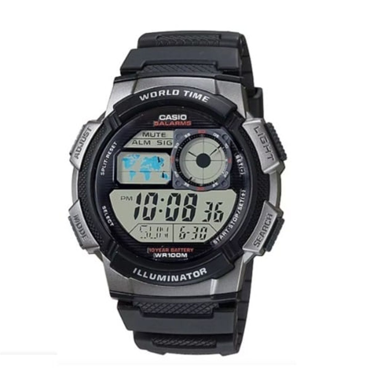 CASIO - Reloj pulsera digital Casio AE-1000W-1B con correa de resina