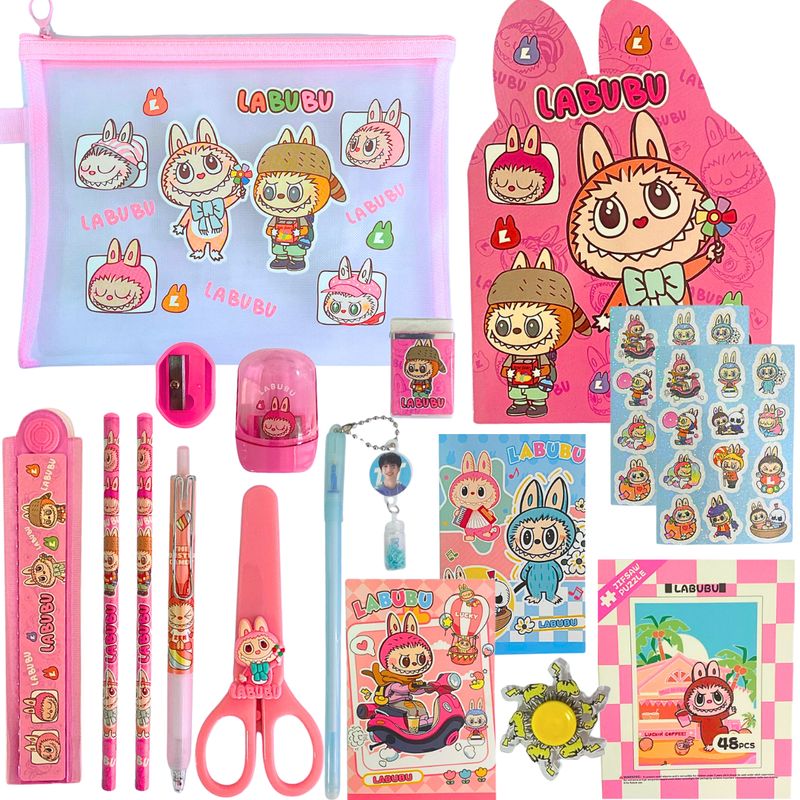 GENERICO - Box Regalo Papelería Labubu Kawaii La Bubu