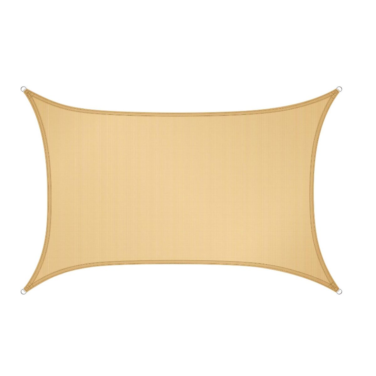 GENERICO - Toldo Vela Sombra Cuadrado 4x4 Beige